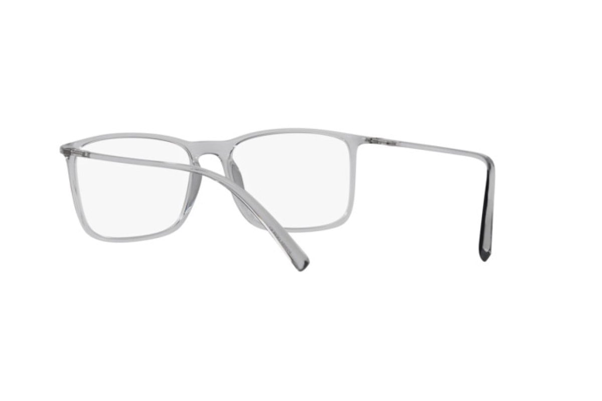 OCCHIALE DA VISTA UOMO | GIORGIO ARMANI AR 7244U - 5948 GRIGIO TRASPARENTE - CALIBRO 55
