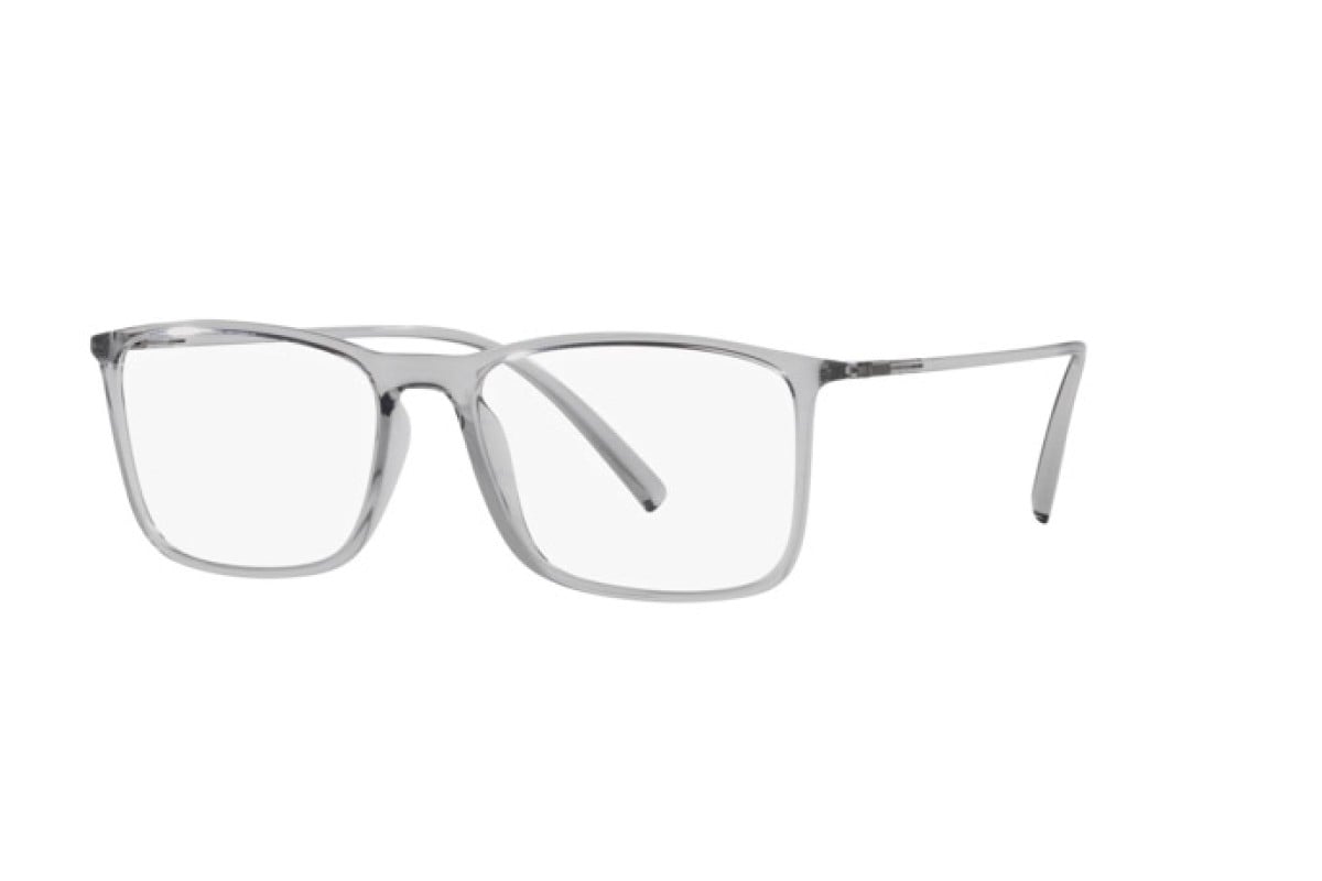 OCCHIALE DA VISTA UOMO | GIORGIO ARMANI AR 7244U - 5948 GRIGIO TRASPARENTE - CALIBRO 55