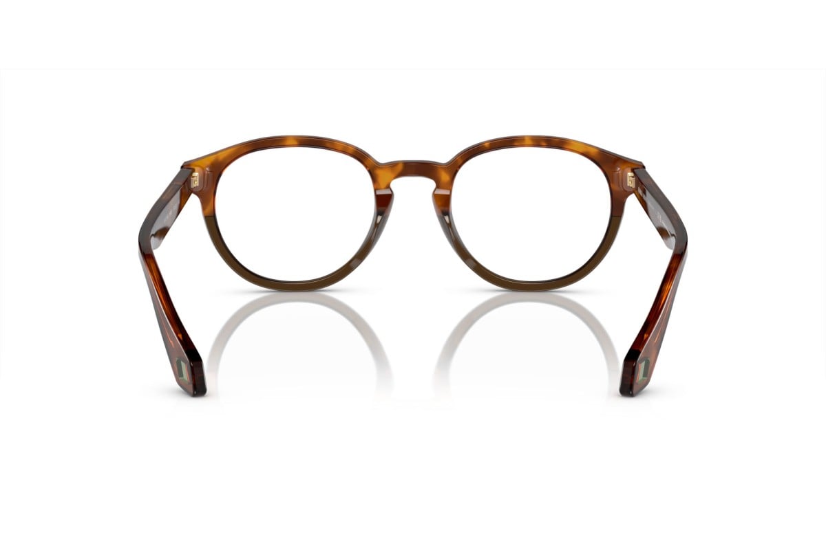OCCHIALE DA VISTA UOMO | GIORGIO ARMANI AR 7248 - 5988 ROSSO AVANA/VERDE OLIVA OPALE - CALIBRO 50