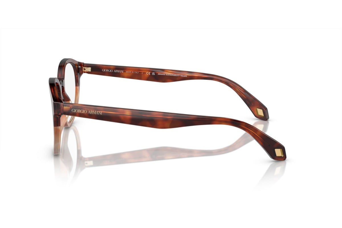 OCCHIALE DA VISTA UOMO | GIORGIO ARMANI AR 7248 - 6034 AVANA ROSSO/AVANA MIELE - CALIBRO 48