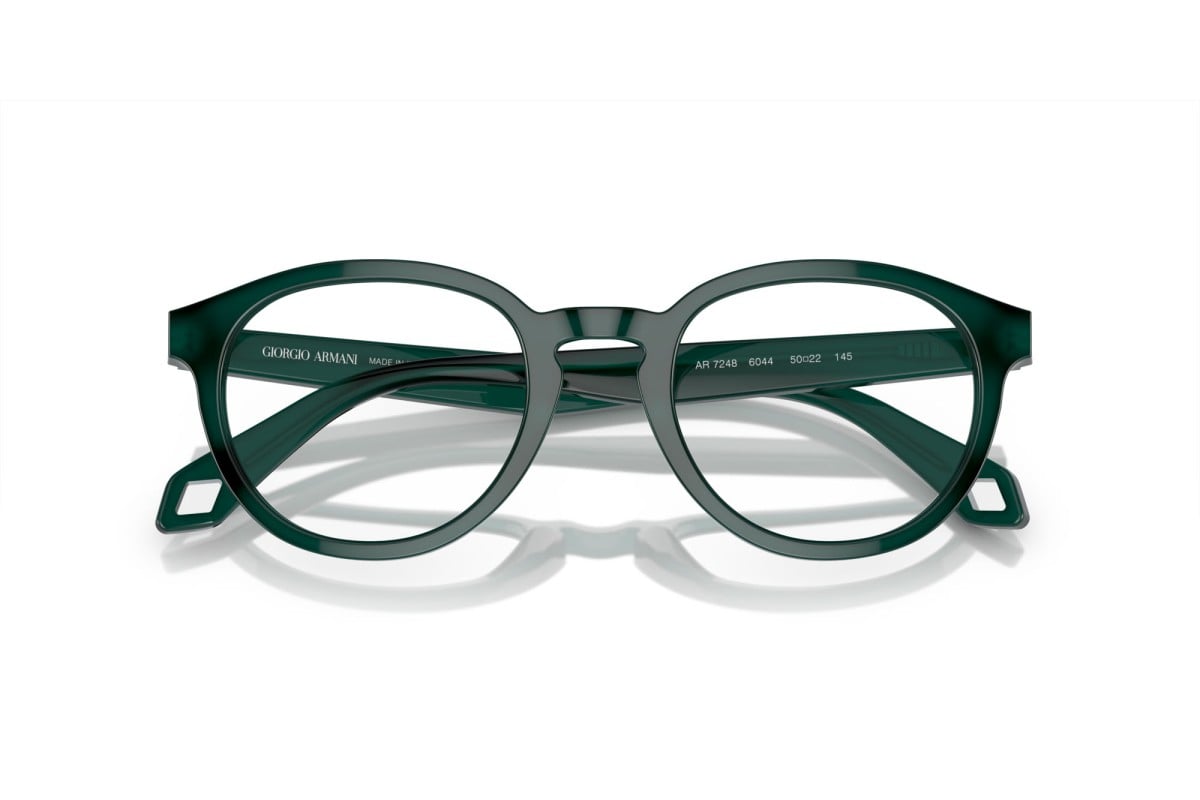 OCCHIALE DA VISTA UOMO | GIORGIO ARMANI AR 7248 - 6044 VERDE OPALINO - CALIBRO 50