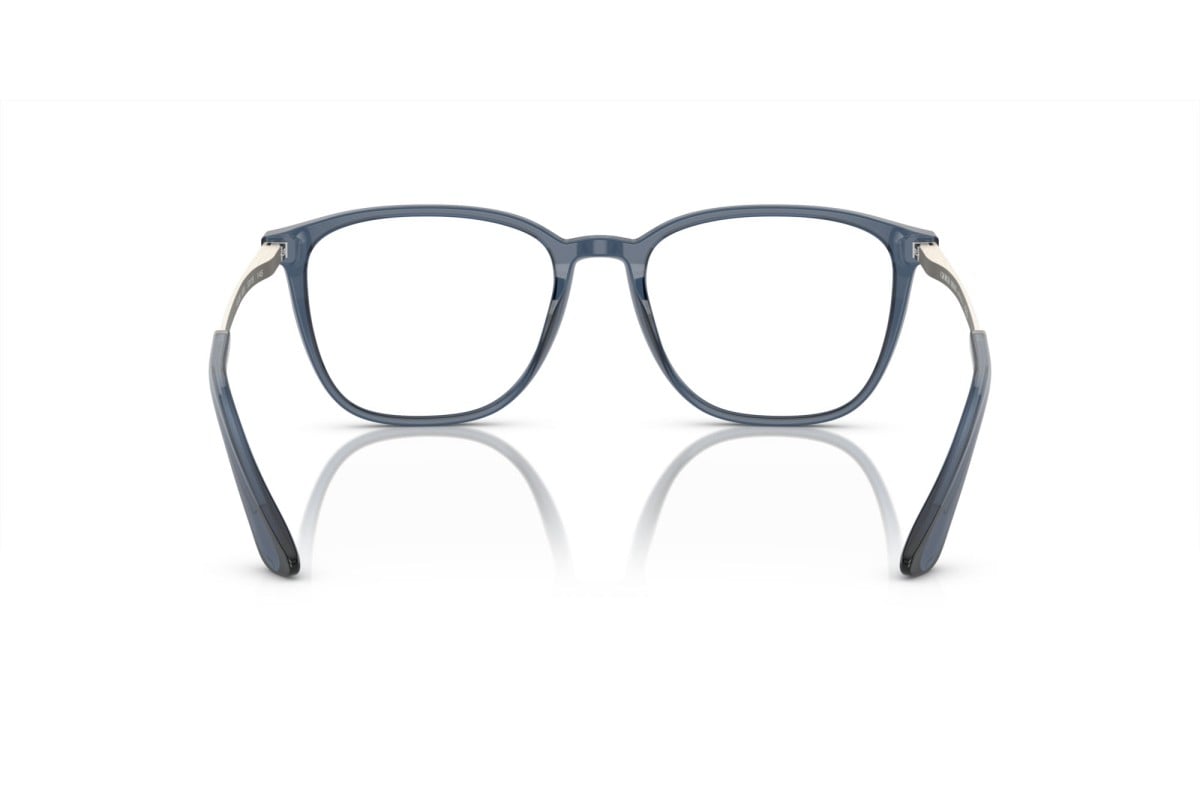 OCCHIALE DA VISTA UOMO | GIORGIO ARMANI AR 7250 - 6035 BLU TRASPARENTE - CALIBRO 53