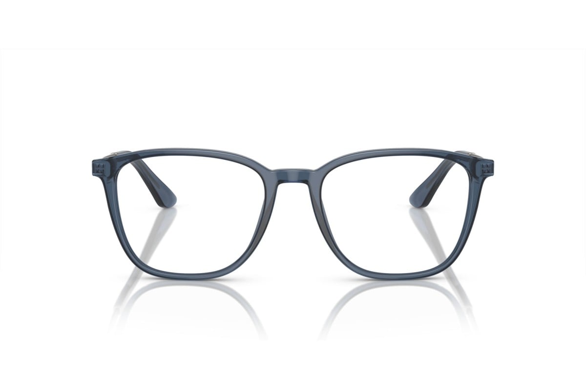 OCCHIALE DA VISTA UOMO | GIORGIO ARMANI AR 7250 - 6035 BLU TRASPARENTE - CALIBRO 53