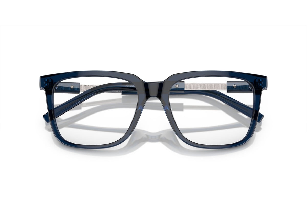 OCCHIALE DA VISTA UOMO | GIORGIO ARMANI AR 7252U - 6047 BLU TRASPARENTE - CALIBRO 53