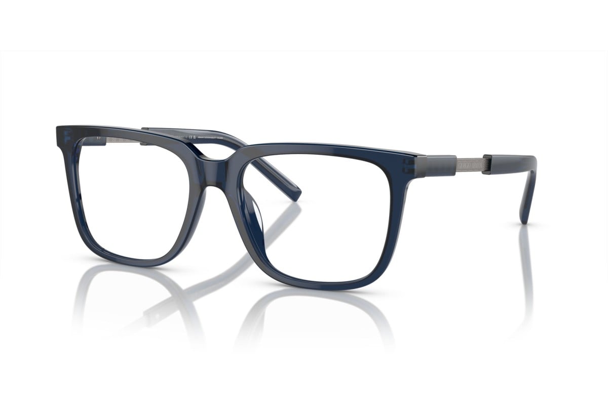 OCCHIALE DA VISTA UOMO | GIORGIO ARMANI AR 7252U - 6047 BLU TRASPARENTE - CALIBRO 53
