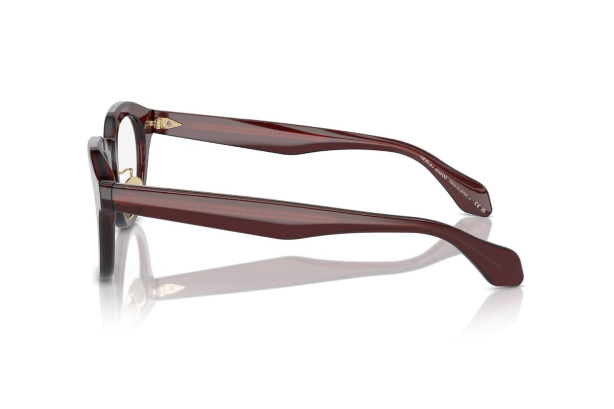 OCCHIALE DA VISTA UOMO | GIORGIO ARMANI AR 7253 - 6062 MARRONE TRASPARENTE - CALIBRO 45