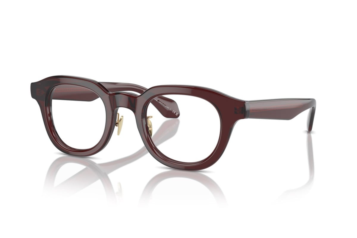 OCCHIALE DA VISTA UOMO | GIORGIO ARMANI AR 7253 - 6062 MARRONE TRASPARENTE - CALIBRO 45