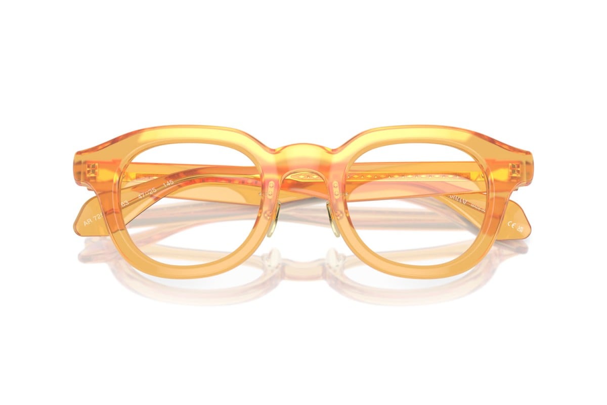 OCCHIALE DA VISTA UOMO | GIORGIO ARMANI AR 7253 - 6063 MIELE TRASPARENTE - CALIBRO 47