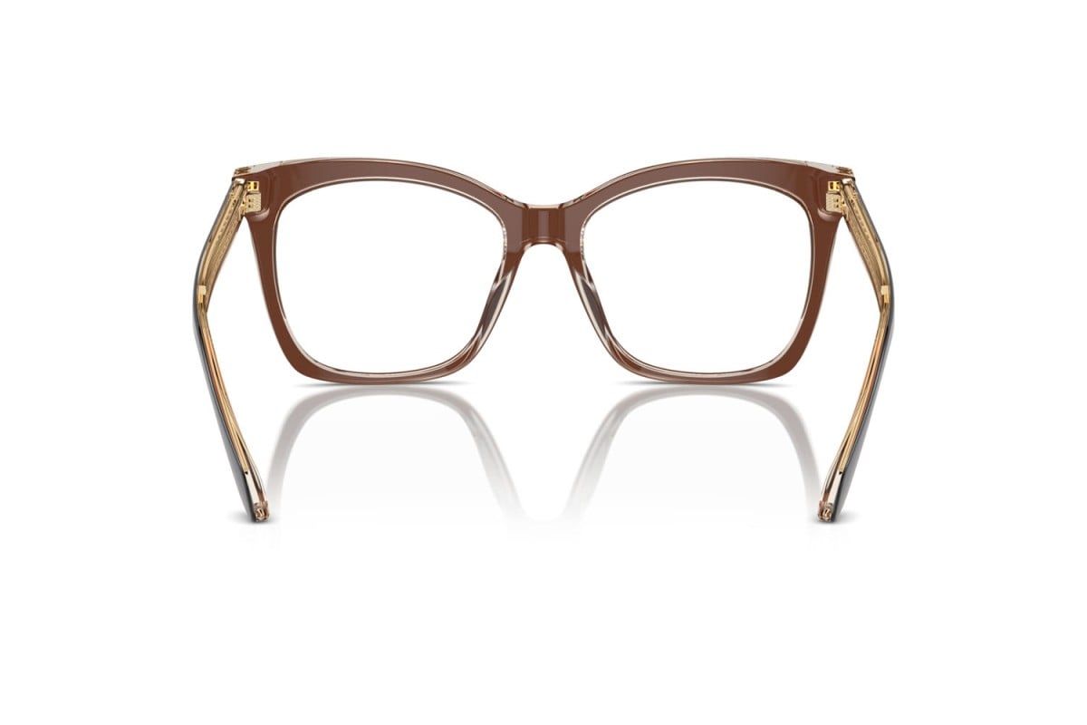 OCCHIALE DA VISTA DONNA | GIORGIO ARMANI AR 7254U - 6090 TOP TRASPARENTE MARRONE/MIELE - CALIBRO 54