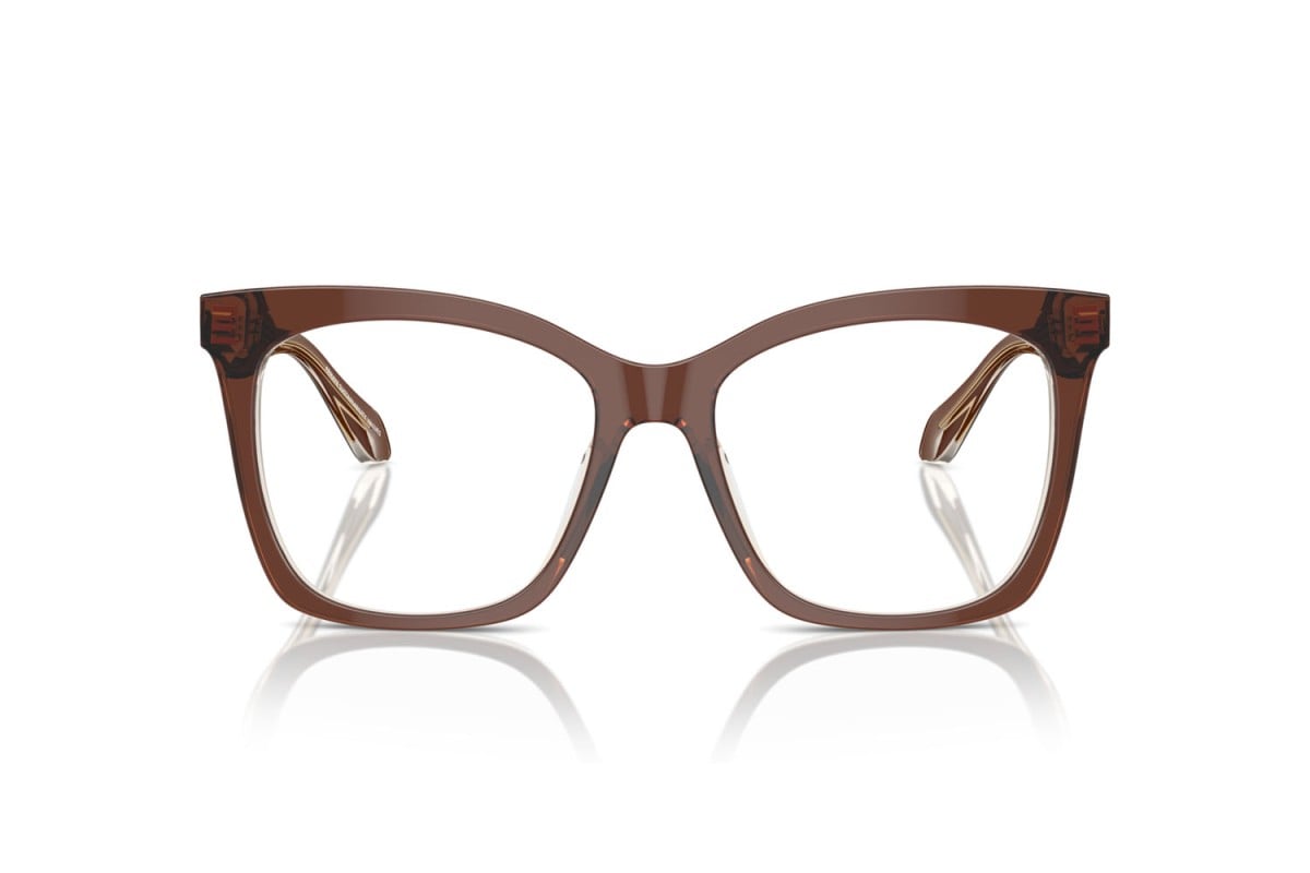 OCCHIALE DA VISTA DONNA | GIORGIO ARMANI AR 7254U - 6090 TOP TRASPARENTE MARRONE/MIELE - CALIBRO 54