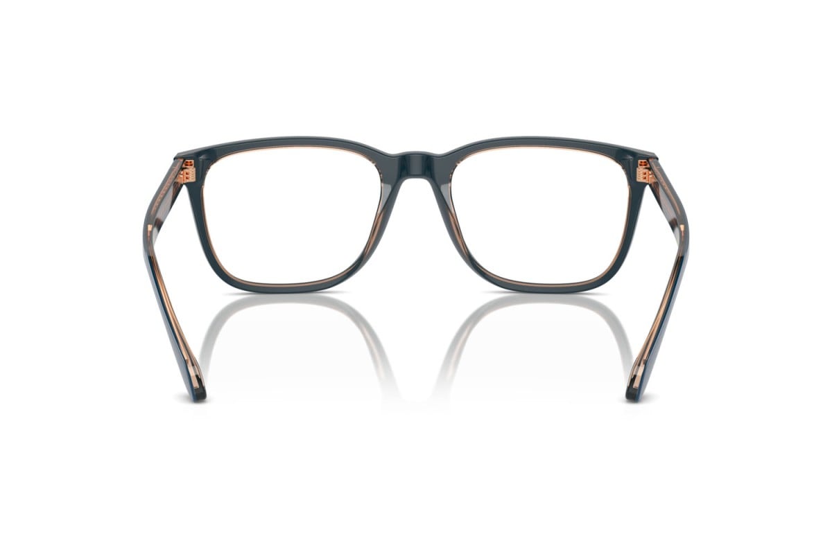 OCCHIALE DA VISTA UOMO | GIORGIO ARMANI AR 7255 - 6085 TOP BLU/MARRONE TRASPARENTE - CALIBRO 55