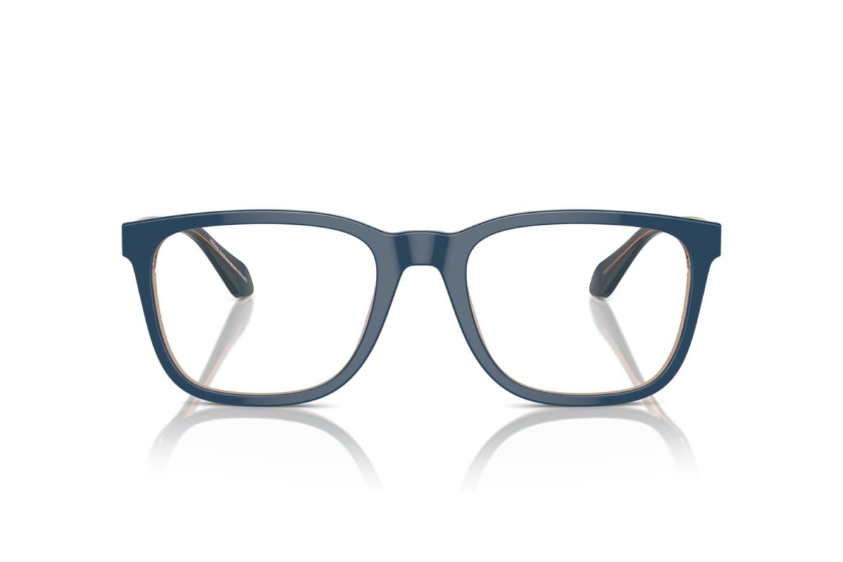 OCCHIALE DA VISTA UOMO | GIORGIO ARMANI AR 7255 - 6085 TOP BLU/MARRONE TRASPARENTE - CALIBRO 55
