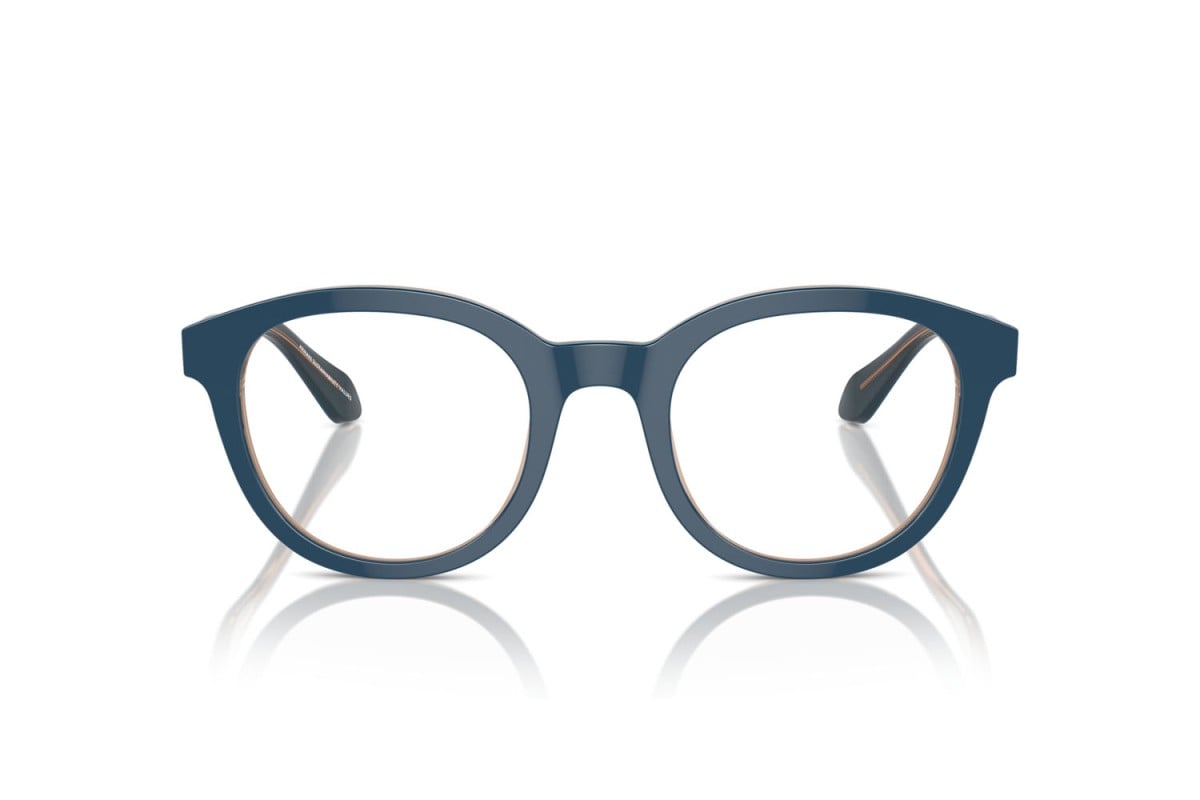 OCCHIALE DA VISTA UOMO | GIORGIO ARMANI AR 7256 - 6085 TOP BLU/MARRONE TRASPARENTE - CALIBRO 50