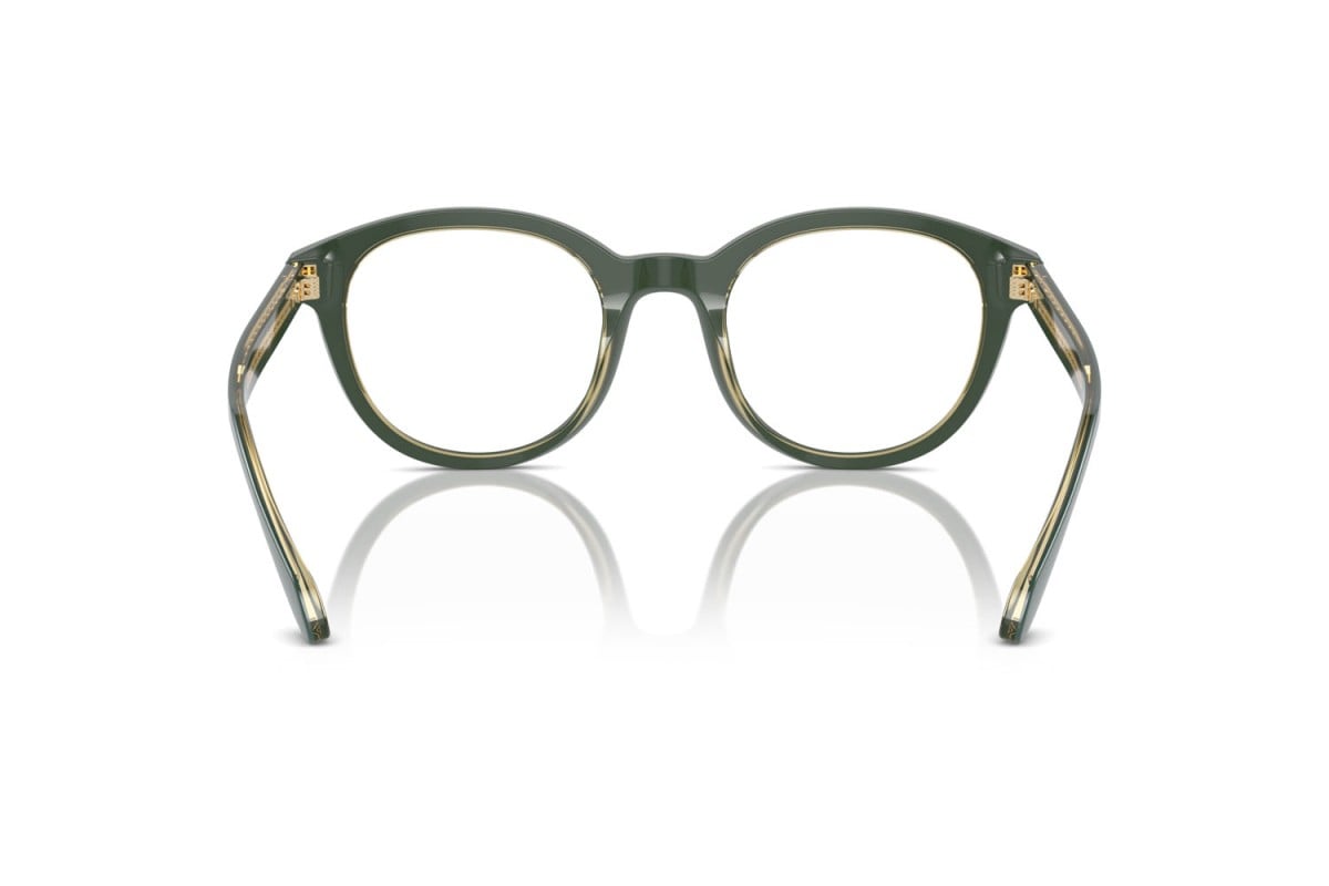 OCCHIALE DA VISTA UOMO | GIORGIO ARMANI AR 7256 - 6086 TOP VERDE/OLIVA TRASPARENTE - CALIBRO 50