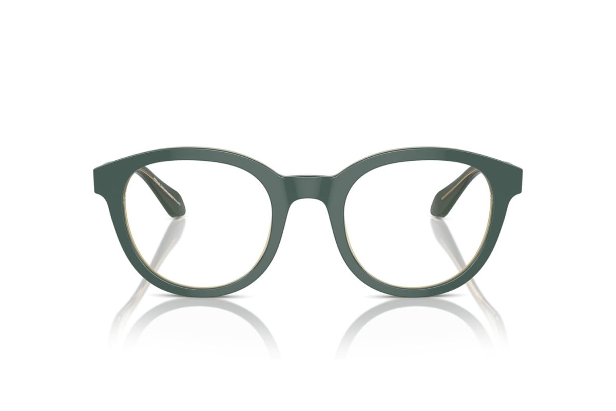 OCCHIALE DA VISTA UOMO | GIORGIO ARMANI AR 7256 - 6086 TOP VERDE/OLIVA TRASPARENTE - CALIBRO 50