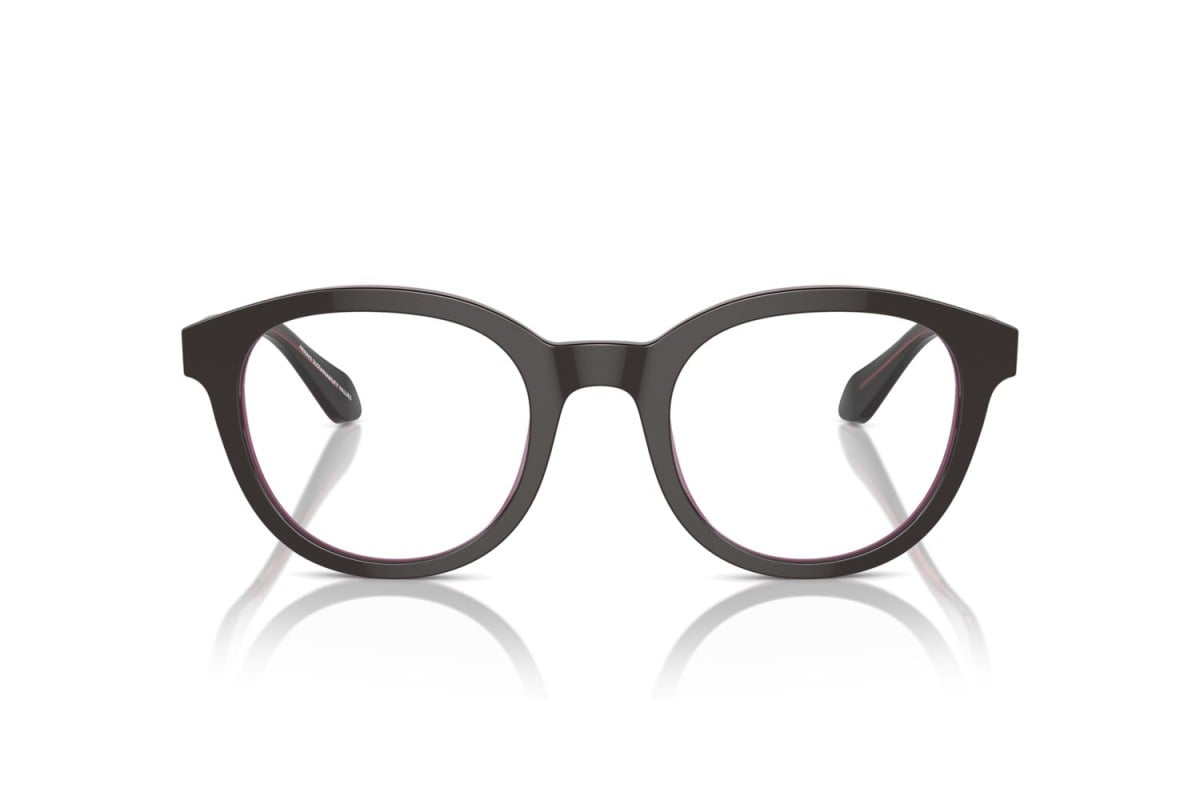 OCCHIALE DA VISTA UOMO | GIORGIO ARMANI AR 7256 - 6088 TOP MARRONE/ROSA TRASPARENTE - CALIBRO 48