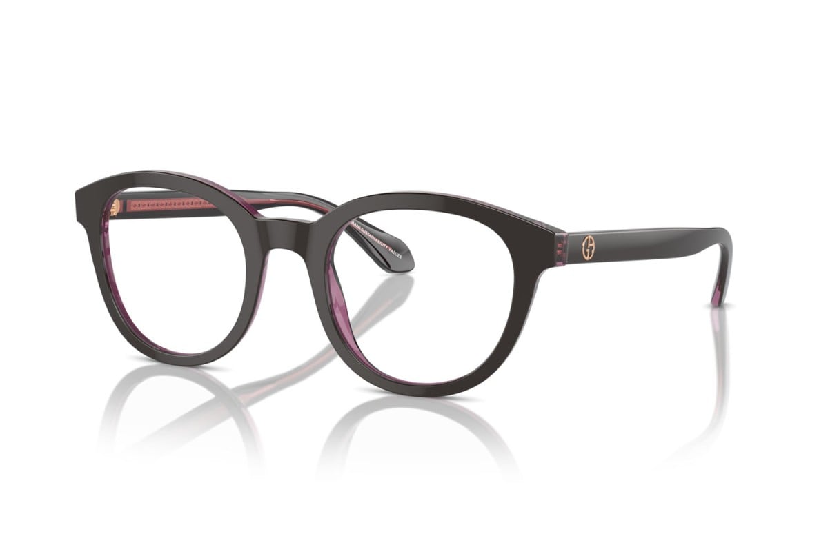 OCCHIALE DA VISTA UOMO | GIORGIO ARMANI AR 7256 - 6088 TOP MARRONE/ROSA TRASPARENTE - CALIBRO 48