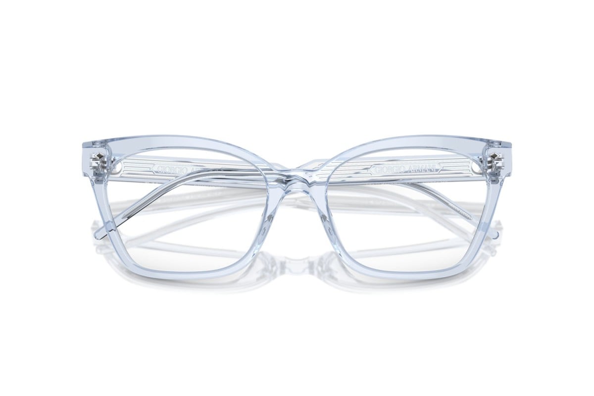 OCCHIALE DA VISTA DONNA | GIORGIO ARMANI AR 7257U - 6081 AZZURRO TRASPARENTE - CALIBRO 54
