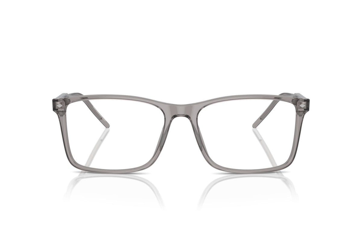OCCHIALE DA VISTA UOMO | GIORGIO ARMANI AR 7258 - 6070 GRIGIO TRASPARENTE - CALIBRO 57
