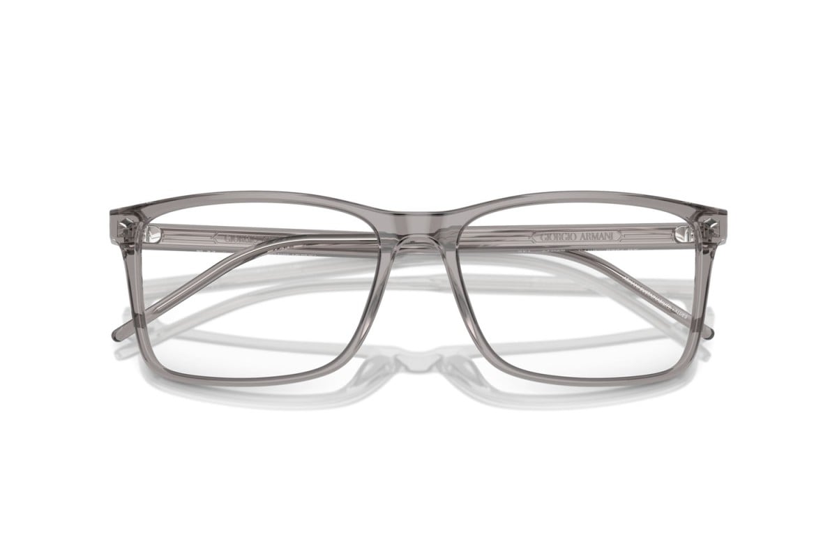OCCHIALE DA VISTA UOMO | GIORGIO ARMANI AR 7258 - 6070 GRIGIO TRASPARENTE - CALIBRO 57