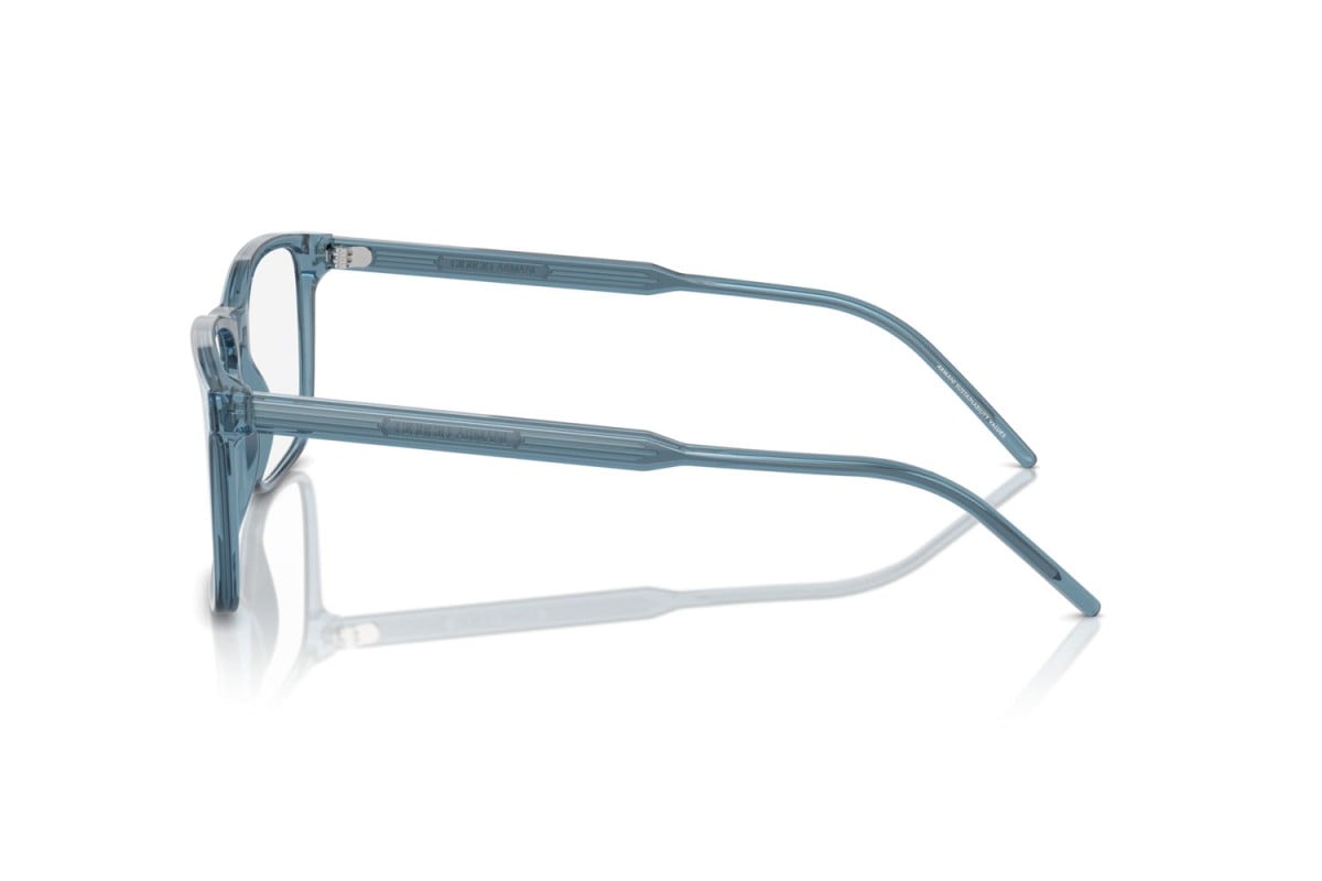 OCCHIALE DA VISTA UOMO | GIORGIO ARMANI AR 7258 - 6071 BLU TRASPARENTE - CALIBRO 57