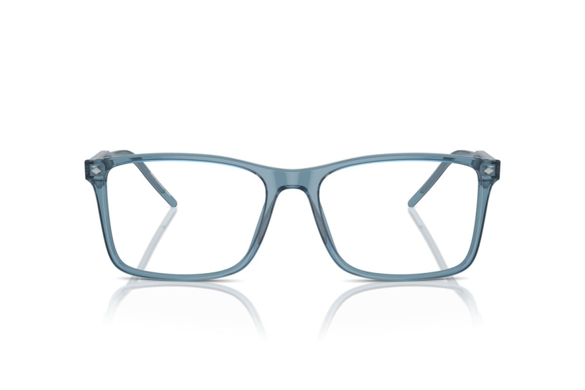 OCCHIALE DA VISTA UOMO | GIORGIO ARMANI AR 7258 - 6071 BLU TRASPARENTE - CALIBRO 57
