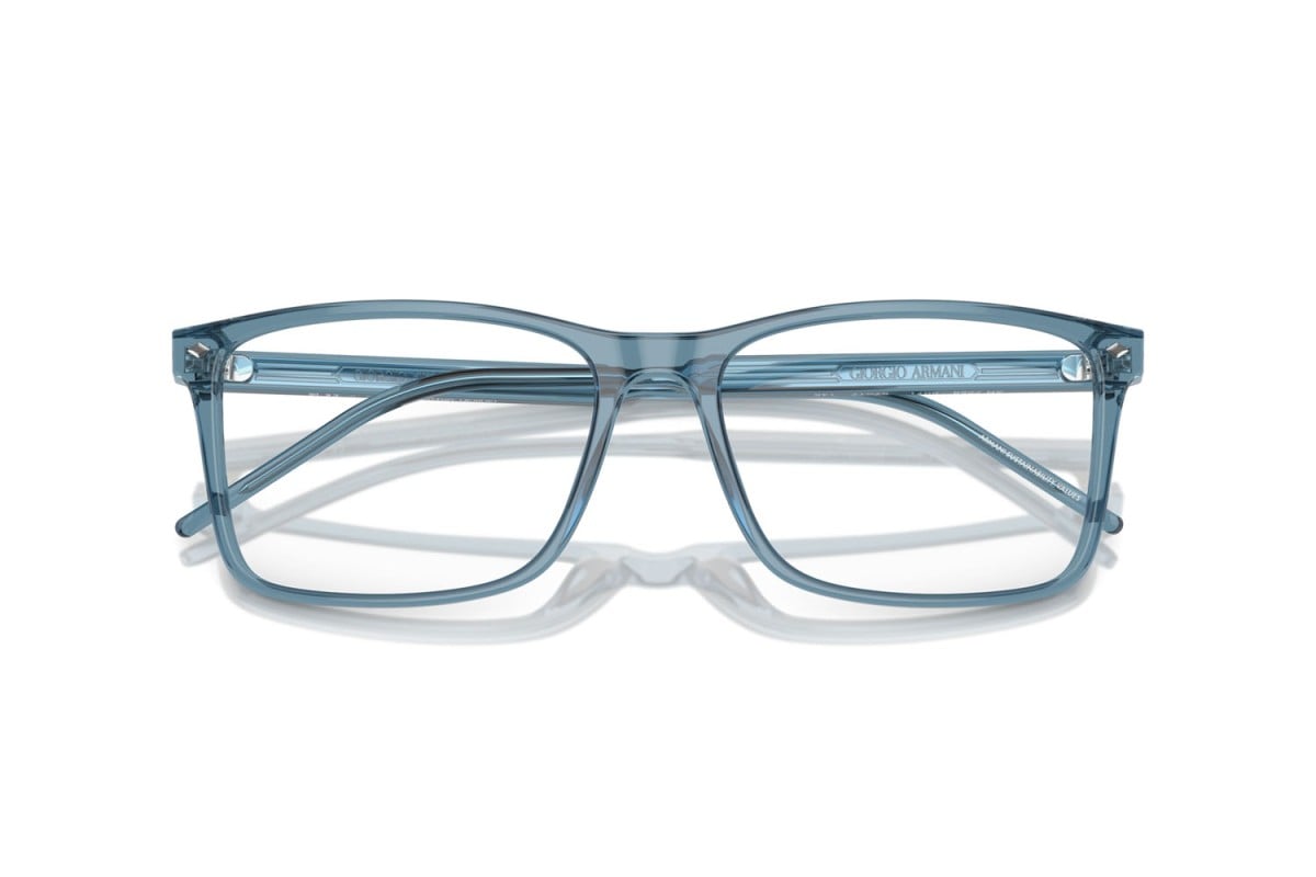 OCCHIALE DA VISTA UOMO | GIORGIO ARMANI AR 7258 - 6071 BLU TRASPARENTE - CALIBRO 57