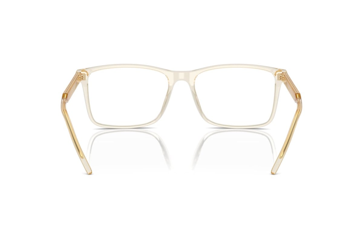 OCCHIALE DA VISTA UOMO | GIORGIO ARMANI AR 7258 - 6077 GIALLO TRASPARENTE - CALIBRO 57