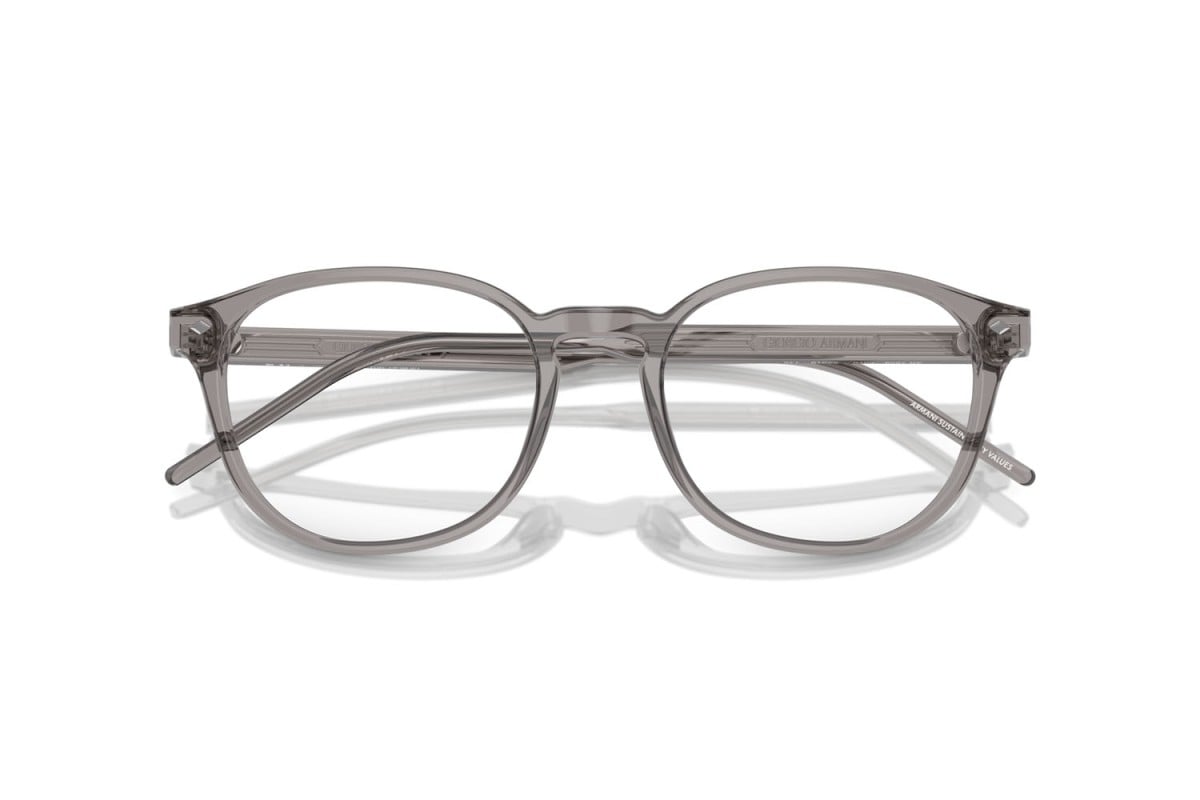OCCHIALE DA VISTA UOMO | GIORGIO ARMANI AR 7259 - 6070 GRIGIO TRASPARENTE - CALIBRO 50