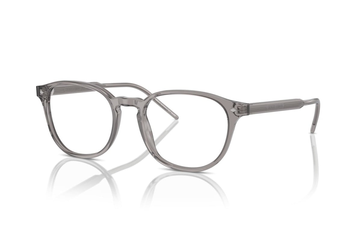 OCCHIALE DA VISTA UOMO | GIORGIO ARMANI AR 7259 - 6070 GRIGIO TRASPARENTE - CALIBRO 50