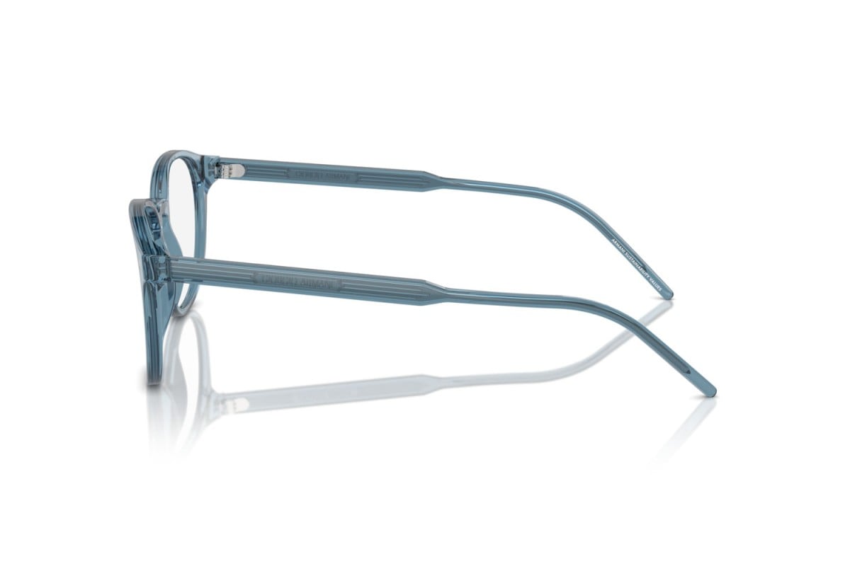 OCCHIALE DA VISTA UOMO | GIORGIO ARMANI AR 7259 - 6071 BLU TRASPARENTE - CALIBRO 52