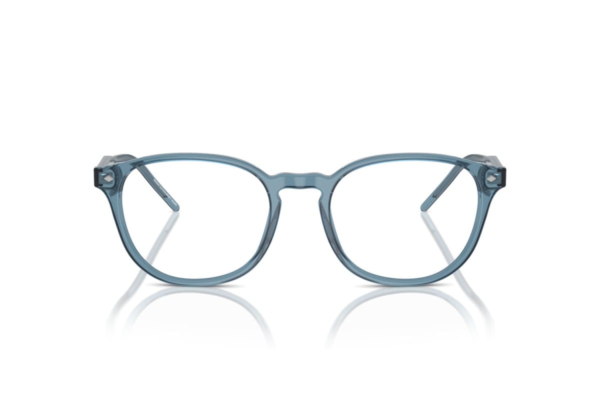 OCCHIALE DA VISTA UOMO | GIORGIO ARMANI AR 7259 - 6071 BLU TRASPARENTE - CALIBRO 52