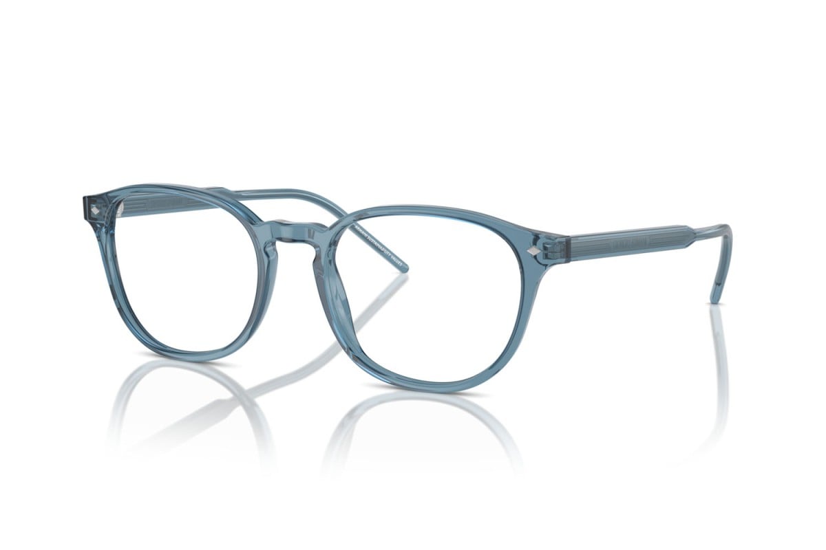 OCCHIALE DA VISTA UOMO | GIORGIO ARMANI AR 7259 - 6071 BLU TRASPARENTE - CALIBRO 52