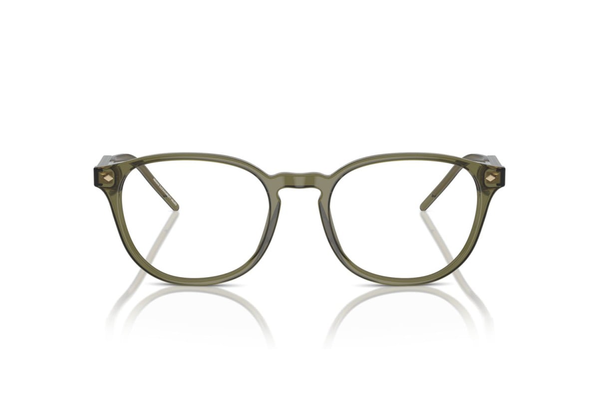 OCCHIALE DA VISTA UOMO | GIORGIO ARMANI AR 7259 - 6074 VERDE TRASPARENTE - CALIBRO 50