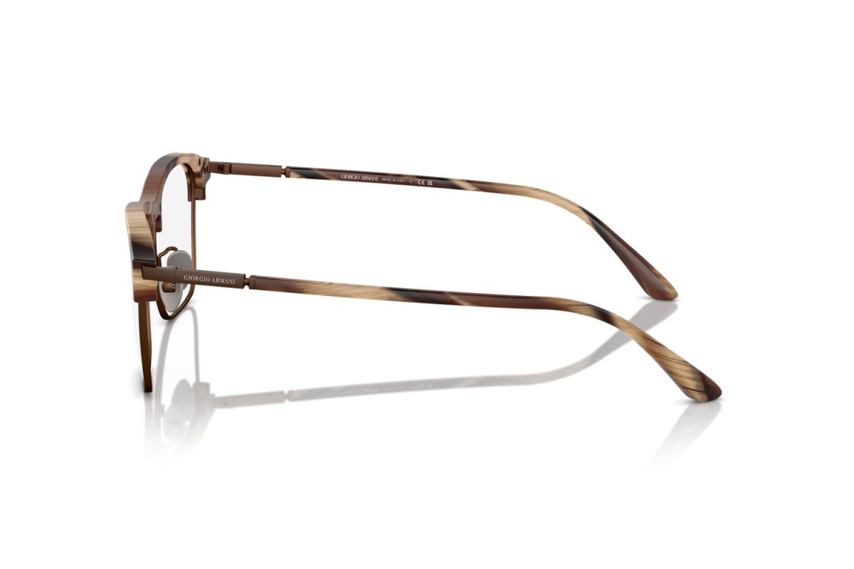 OCCHIALE DA VISTA UOMO | GIORGIO ARMANI AR 7262 - 6065 CORNO MARRONE OPACO - CALIBRO 54