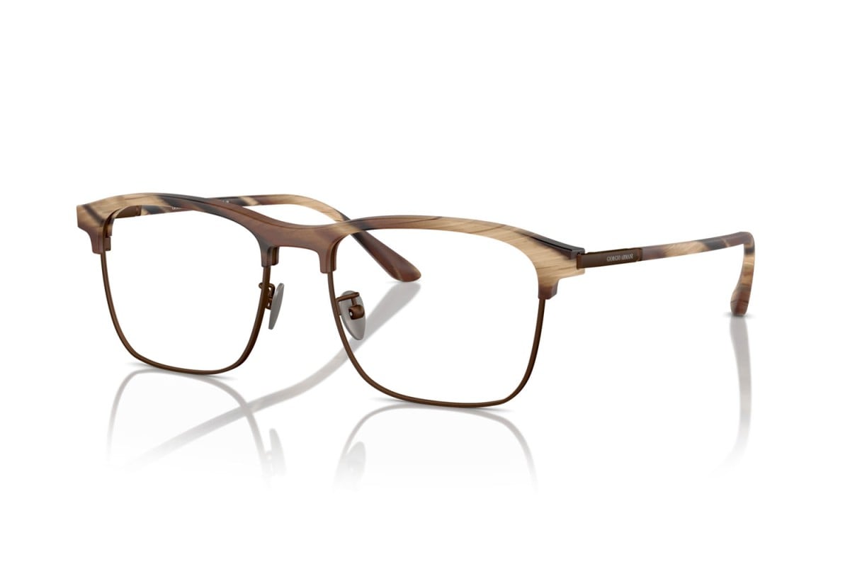 OCCHIALE DA VISTA UOMO | GIORGIO ARMANI AR 7262 - 6065 CORNO MARRONE OPACO - CALIBRO 54