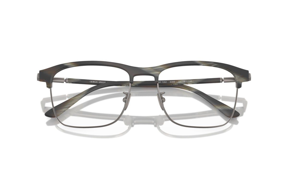 OCCHIALE DA VISTA UOMO | GIORGIO ARMANI AR 7262 - 6066 CORNO VERDE OPACO - CALIBRO 54