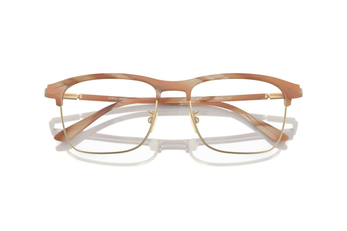 OCCHIALE DA VISTA UOMO | GIORGIO ARMANI AR 7262 - 6067 CORNO COLOR MIELE OPACO - CALIBRO 54