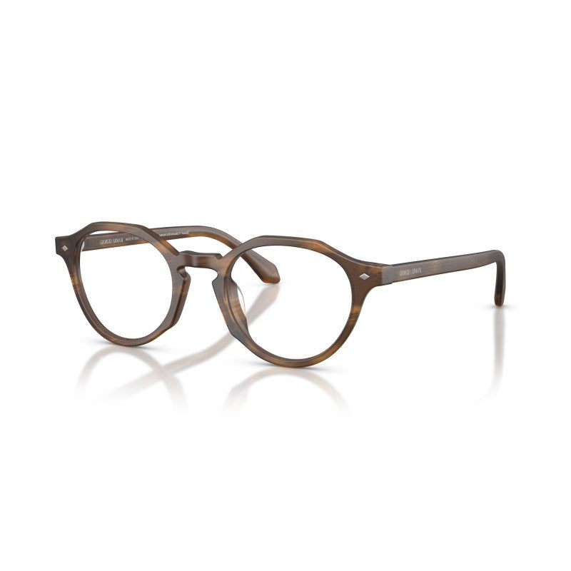OCCHIALE DA VISTA UOMO | GIORGIO ARMANI AR 7264U - 5404 MARRONE STRIATO - CALIBRO 47