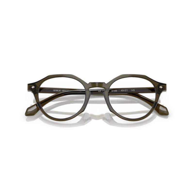 OCCHIALE DA VISTA UOMO | GIORGIO ARMANI AR 7264U - 6169 VERDE TRASPARENTE - CALIBRO 47