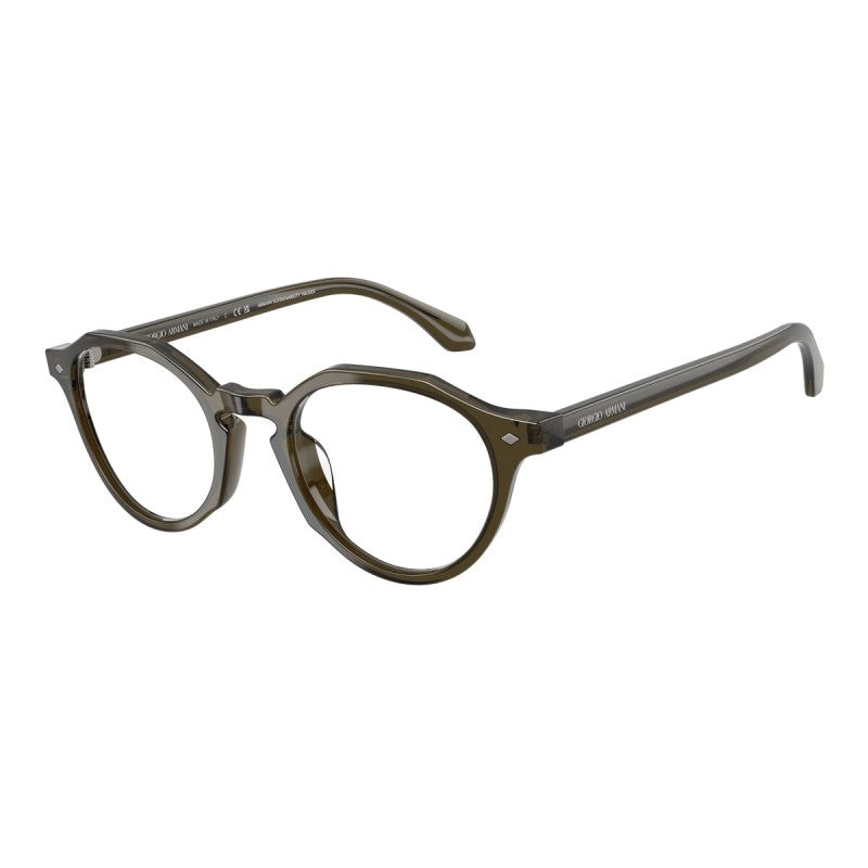 OCCHIALE DA VISTA UOMO | GIORGIO ARMANI AR 7264U - 6169 VERDE TRASPARENTE - CALIBRO 47