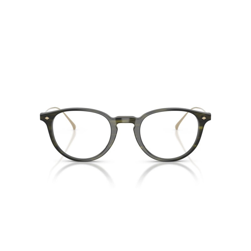 OCCHIALE DA VISTA UOMO | GIORGIO ARMANI AR 7270T - 6208 VERDE STRIATO - CALIBRO 49