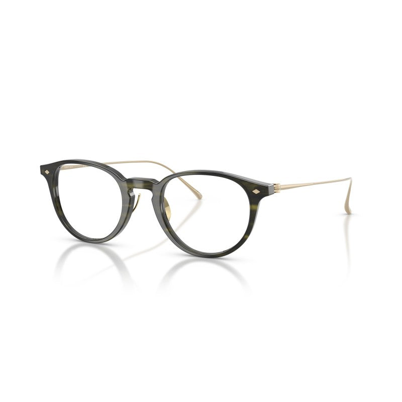OCCHIALE DA VISTA UOMO | GIORGIO ARMANI AR 7270T - 6208 VERDE STRIATO - CALIBRO 49