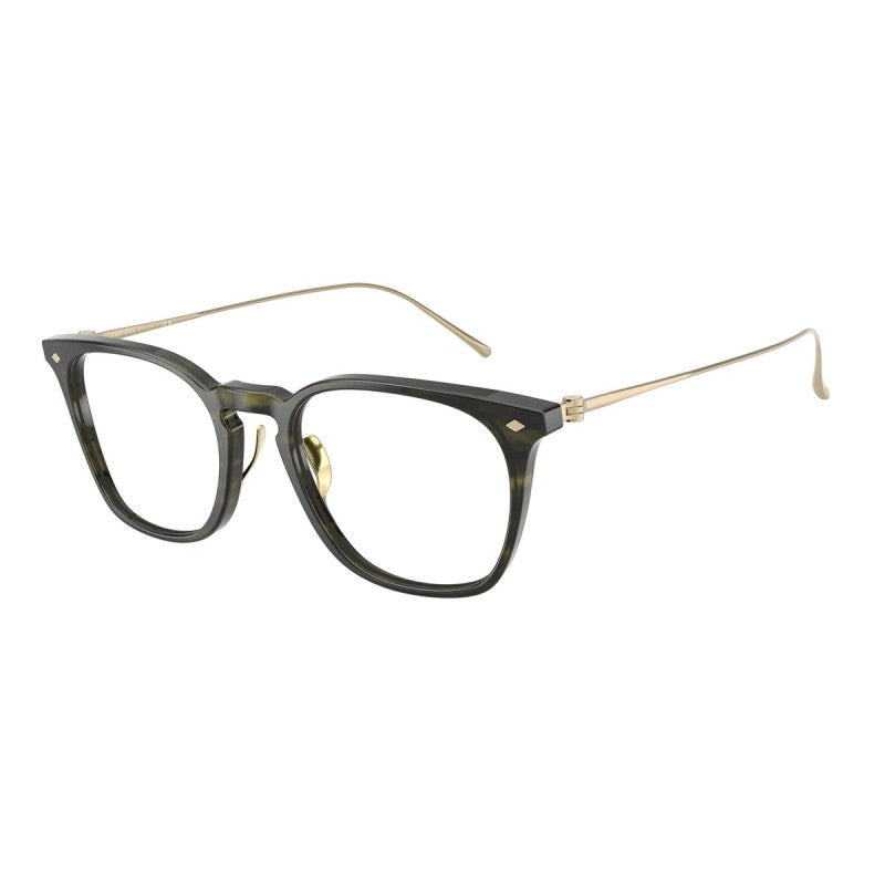 OCCHIALE DA VISTA UOMO | GIORGIO ARMANI AR 7271T - 6208 VERDE STRIATO - CALIBRO 51