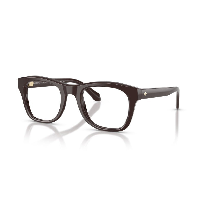 OCCHIALE DA VISTA UOMO | GIORGIO ARMANI AR 7273 - 6220 MARRONE SOLIDO - CALIBRO 49