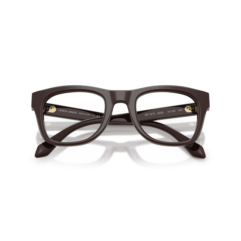 OCCHIALE DA VISTA UOMO | GIORGIO ARMANI AR 7273 - 6220 MARRONE SOLIDO - CALIBRO 49