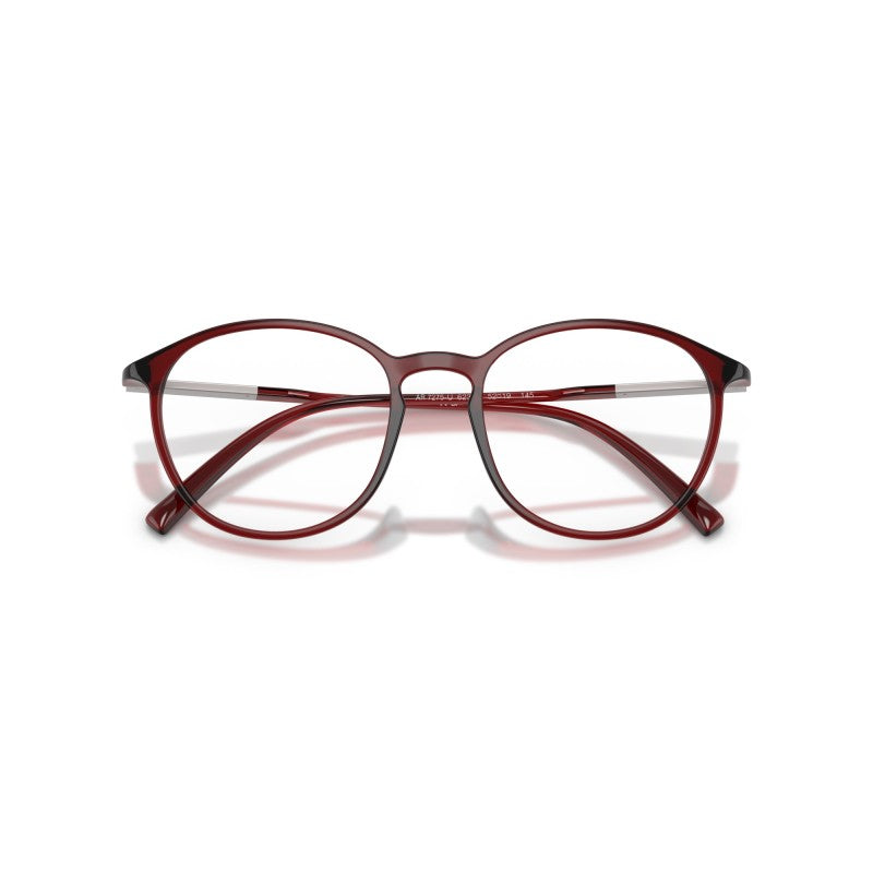 OCCHIALE DA VISTA UOMO | GIORGIO ARMANI AR 7275U - 6237 BORDEAUX TRASPARENTE - CALIBRO 52