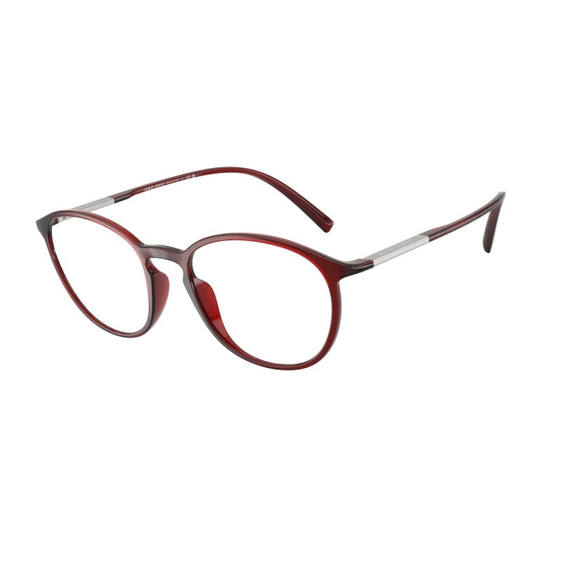 OCCHIALE DA VISTA UOMO | GIORGIO ARMANI AR 7275U - 6237 BORDEAUX TRASPARENTE - CALIBRO 52