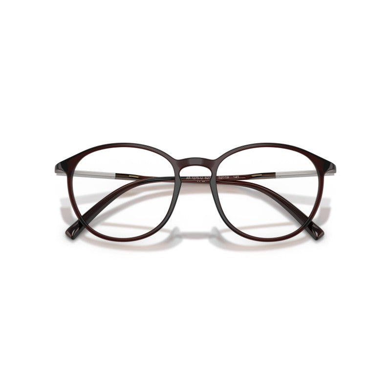 OCCHIALE DA VISTA UOMO | GIORGIO ARMANI AR 7275U - 6239 MARRONE TRASPARENTE - CALIBRO 50
