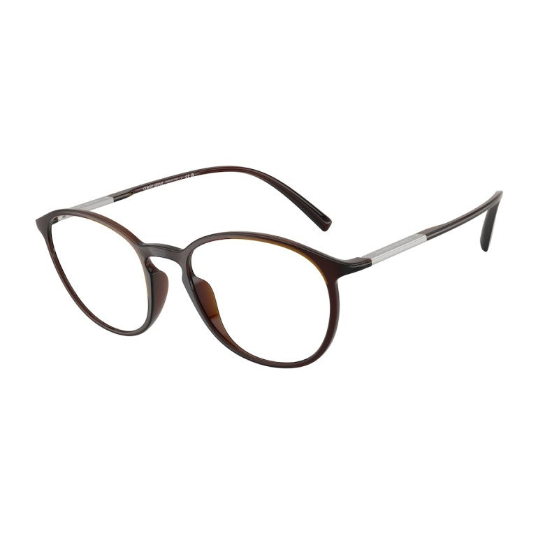 OCCHIALE DA VISTA UOMO | GIORGIO ARMANI AR 7275U - 6239 MARRONE TRASPARENTE - CALIBRO 50